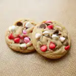 Vanilla M&M Shortbread Cookies